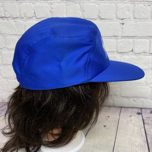 Vintage 5 Panel Hat Oilfield Cap Snapback Blue MASTCO Derrick Services Oil & Gas - Picture 4 of 9